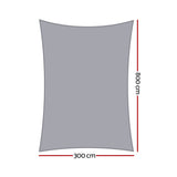 Instahut Waterproof Shade Sail Shade cloth Canopy 220GSM 3x8m