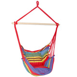 Swing Hammock Hanging Chair Swing with Cushion - Multi-colour