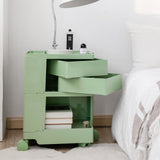 Trolley Mobile Storage Trolley Storage 3 Tier Drawer Cart Shelf Mobile Green