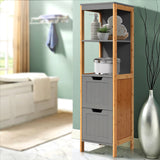 Storage Bathroom Furniture Cabinet Tallboy  Toilet  Laundry Cupboard 115cm