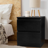 Bedside Tables Drawers Side Table Bedroom Furniture Nightstand Black Lamp stand