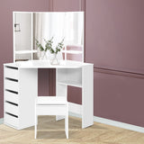 Mirror And Storage Dressing Table, Mirror and Stool White Makeup Tables Make up Mirrors