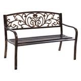 Bench Metal Bench Classic Designs Durable in Bronze