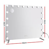 Mirror with Lights LED 65cm x 80cm Mounted Wall Mirror