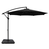 Umbrella 3M Shade Umbrella with Base Big 50x50 cm  Outdoor Umbrella Shade UV  in Black