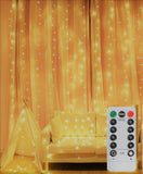 Curtain with lights 8 Modes and Remote Control for Decorations