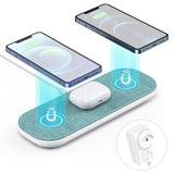 Charging Magnetic Wireless Charging pad 3-in-1 with AC Adapter