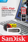 USB STICK USB Flash Drive USB Storage 256GB  ULTRA FLAIR USB 3.0 FLASH DRIVE upto 150MB/s