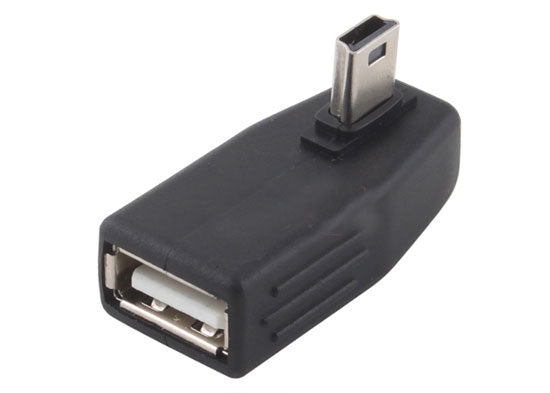 90 degree Right Angle USB 5pin Male To USB 2.O Female Adapter Connector