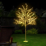 Christmas Branch Christmas light tree 1.5M LED  Tree 304 LED Xmas Warm White Optic Fiber (CHRI24)