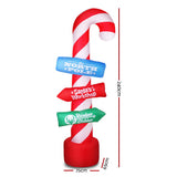 Christmas Decor with Led Christmas Inflatable 240cm Inflatable Candy Pole