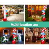 Christmas Decor with Led Christmas Inflatable 240cm Inflatable Candy Pole