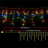 Christmas décor Christmas Lights With 800 LED Christmas Icicle Lights Multicolored