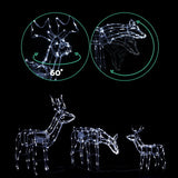 Christmas Decor Christmas Reindeer Motif Lights LED Rope Waterproof Outdoor (chri24)