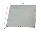 Caravan Sun Shade End Wall Roll Out Awning Side Extension Privacy Screen